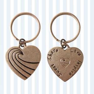 Tone It Up | Inspirational Gold Heart Keychain